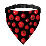 Red Tomato Pattern Print Over The Collar Dog Bandana