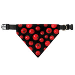 Red Tomato Pattern Print Over The Collar Dog Bandana