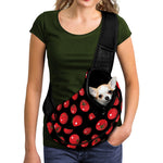 Red Tomato Pattern Print Pet Sling Carrier