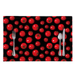Red Tomato Pattern Print Placemat