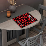 Red Tomato Pattern Print Placemat
