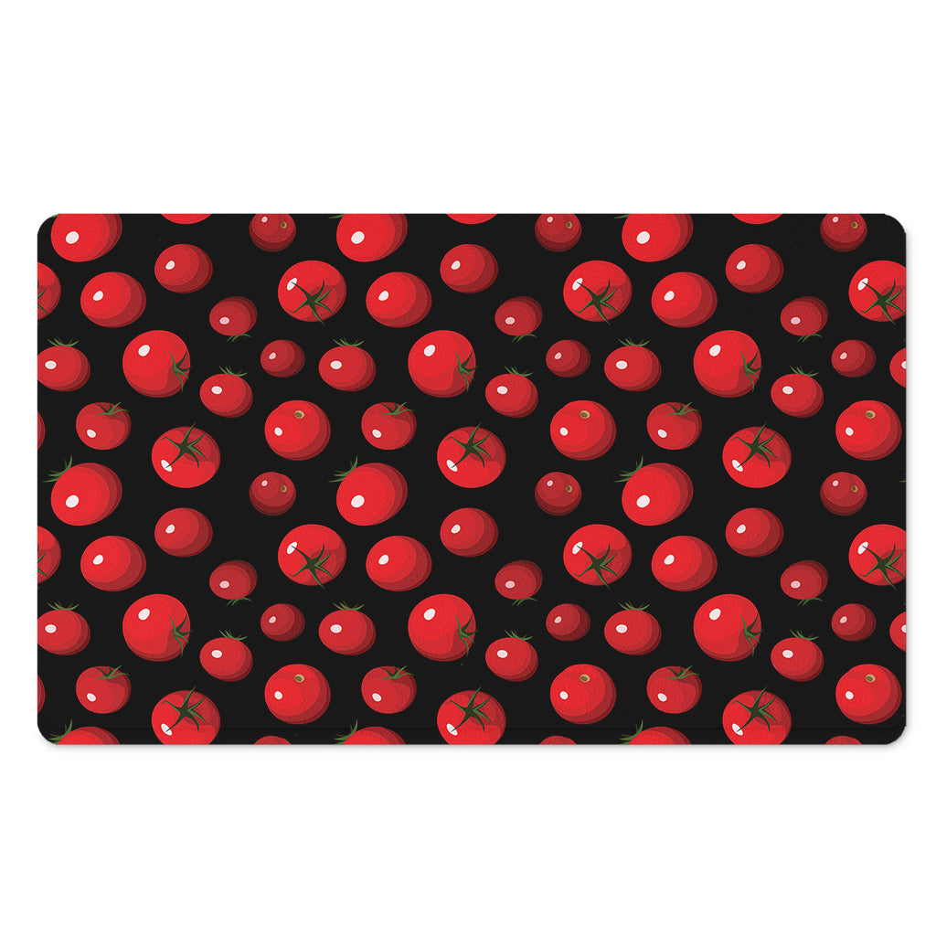 Red Tomato Pattern Print Polyester Doormat