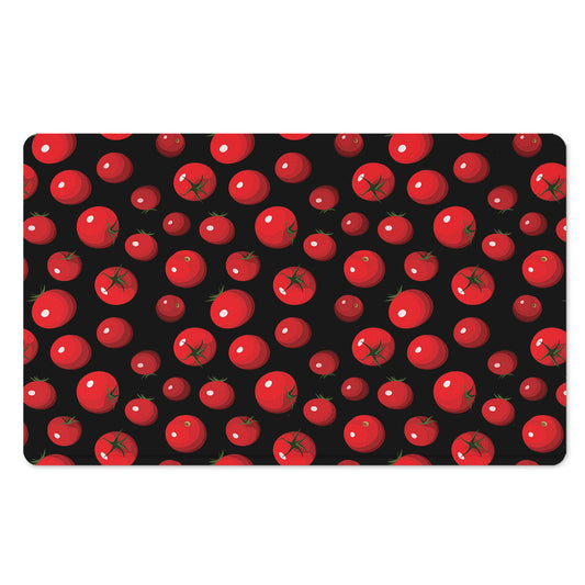 Red Tomato Pattern Print Polyester Doormat