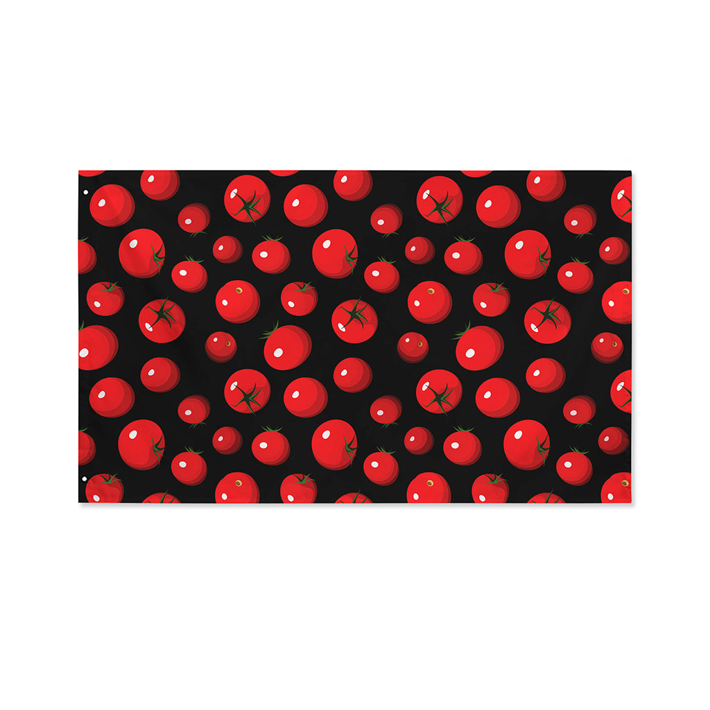 Red Tomato Pattern Print Polyester Flag