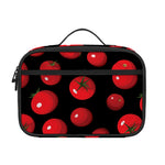 Red Tomato Pattern Print Portable Lunch Bag