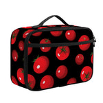 Red Tomato Pattern Print Portable Lunch Bag