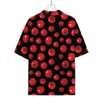 Red Tomato Pattern Print Rayon Hawaiian Shirt