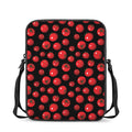 Red Tomato Pattern Print Rectangular Crossbody Bag