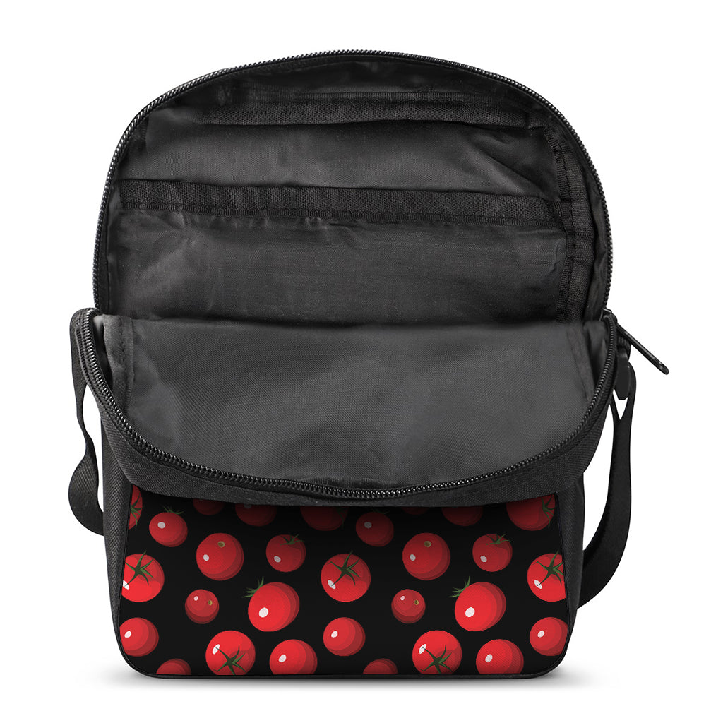 Red Tomato Pattern Print Rectangular Crossbody Bag