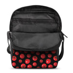Red Tomato Pattern Print Rectangular Crossbody Bag