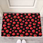 Red Tomato Pattern Print Rubber Doormat