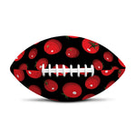 Red Tomato Pattern Print Rugby Ball
