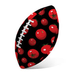 Red Tomato Pattern Print Rugby Ball