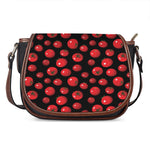 Red Tomato Pattern Print Saddle Bag