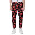 Red Tomato Pattern Print Joggers