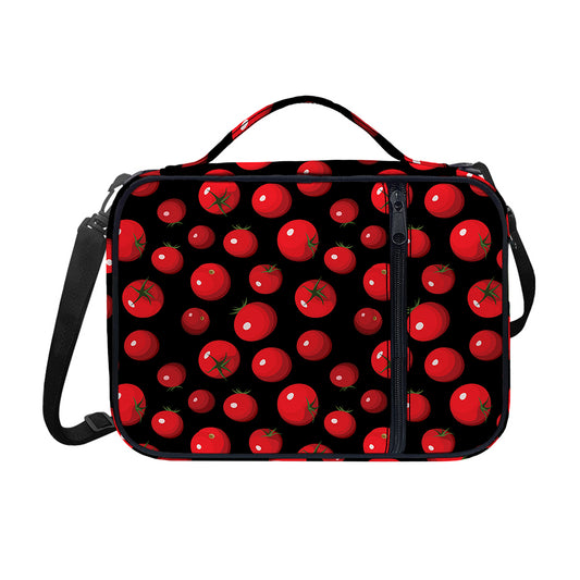 Red Tomato Pattern Print Shoulder Strap Bible Bag