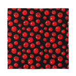Red Tomato Pattern Print Silk Bandana