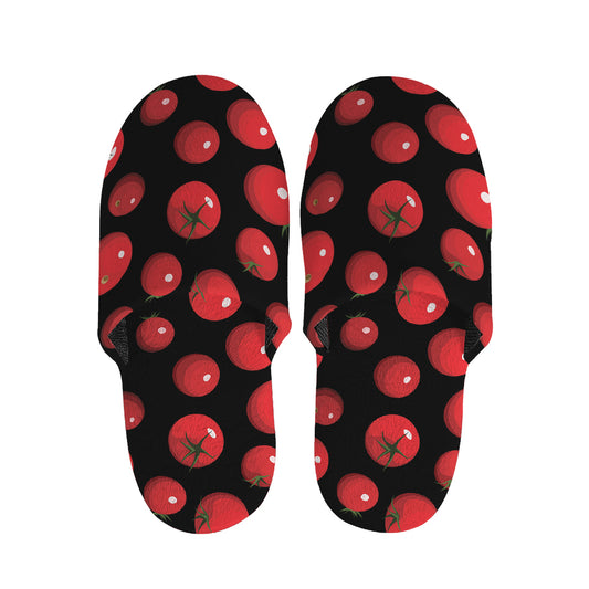 Red Tomato Pattern Print Slippers