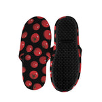 Red Tomato Pattern Print Slippers