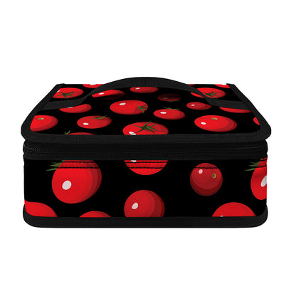 Red Tomato Pattern Print Small Lunch Bag
