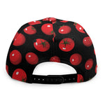 Red Tomato Pattern Print Snapback Cap