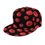 Red Tomato Pattern Print Snapback Cap