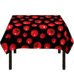 Red Tomato Pattern Print Tablecloth