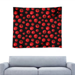 Red Tomato Pattern Print Tapestry