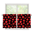 Red Tomato Pattern Print Tier Curtains