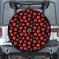Red Tomato Pattern Print Tire Cover With Camera Hole