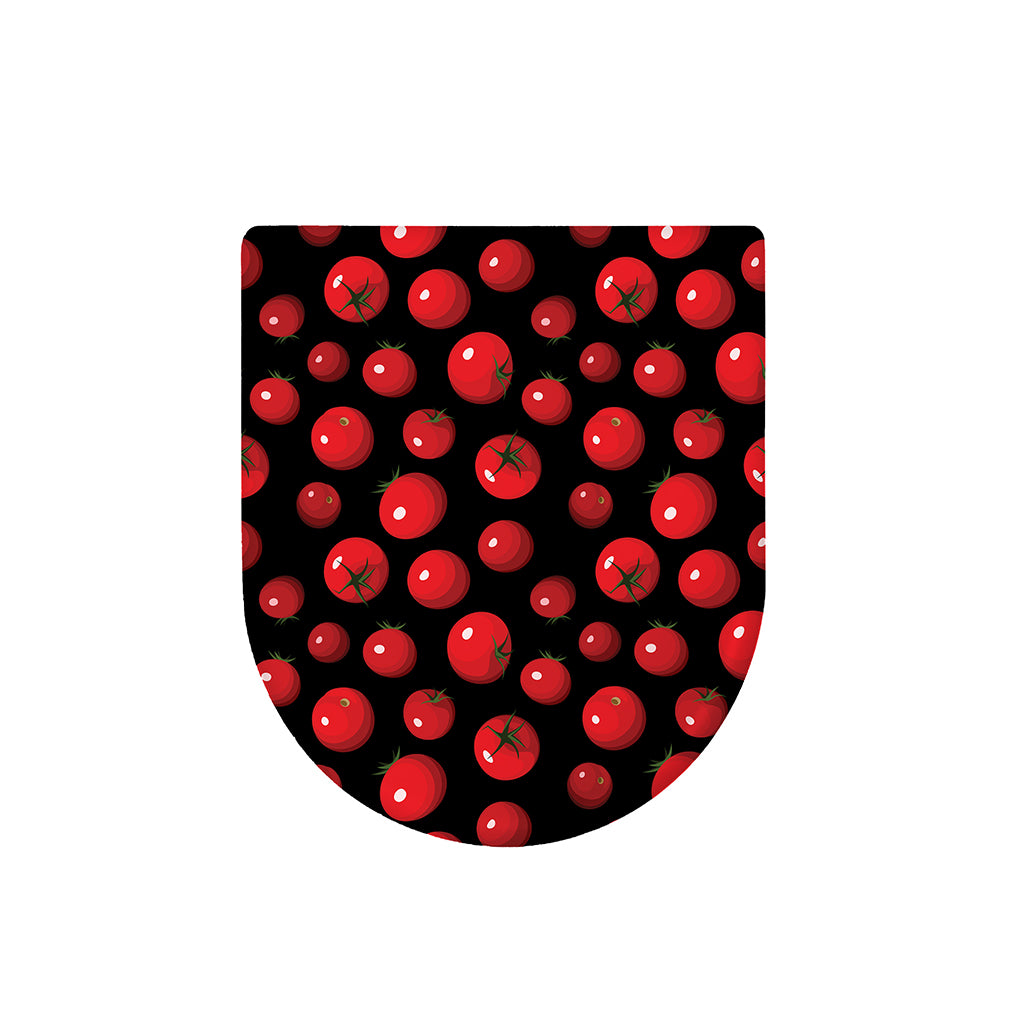 Red Tomato Pattern Print Toilet Lid Cover