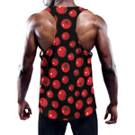 Red Tomato Pattern Print Training Tank Top