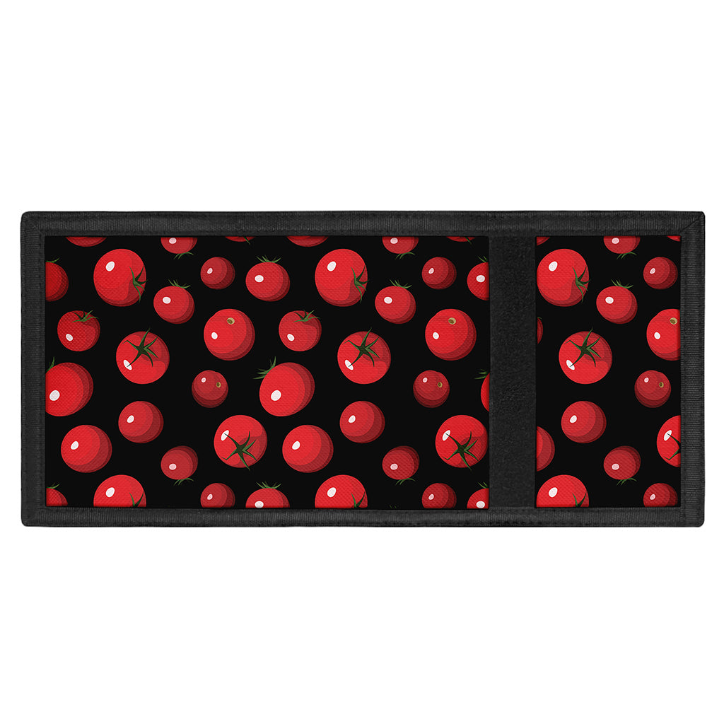 Red Tomato Pattern Print Trifold Wallet