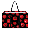Red Tomato Pattern Print Utility Tote Bag