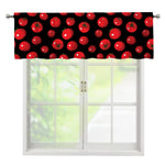 Red Tomato Pattern Print Window Valance