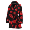 Red Tomato Pattern Print Women's Bathrobe