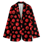 Red Tomato Pattern Print Women's Cotton Blazer