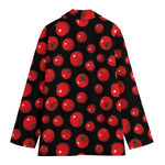 Red Tomato Pattern Print Women's Cotton Blazer