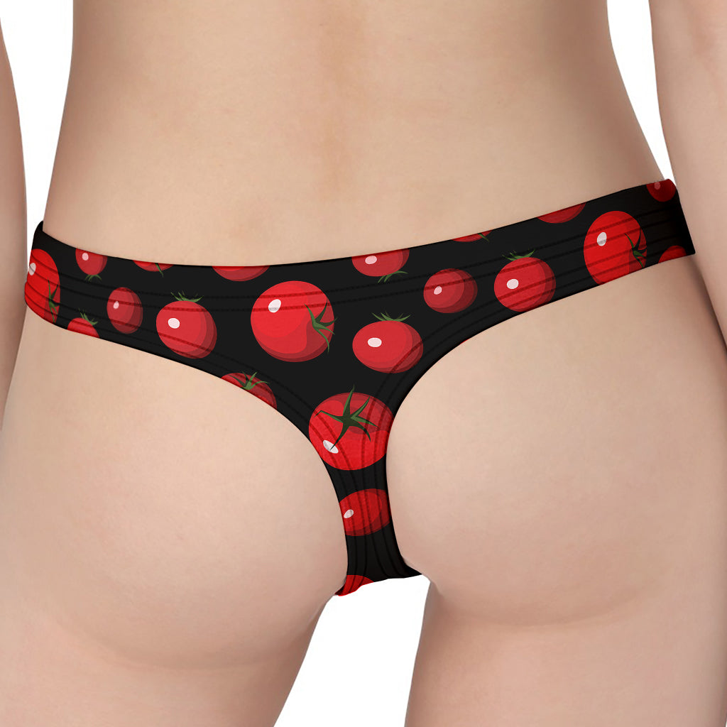 Red Tomato Pattern Print Women's Thong