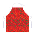 Red Tomatoes Pattern Print Adjustable Apron