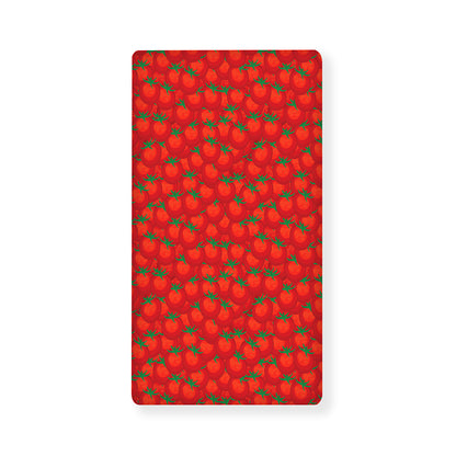 Red Tomatoes Pattern Print Baby Crib Sheet