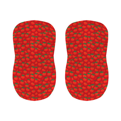 Red Tomatoes Pattern Print Bar Stool Covers