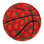 Red Tomatoes Pattern Print Basketball