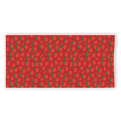 Red Tomatoes Pattern Print Beach Towel