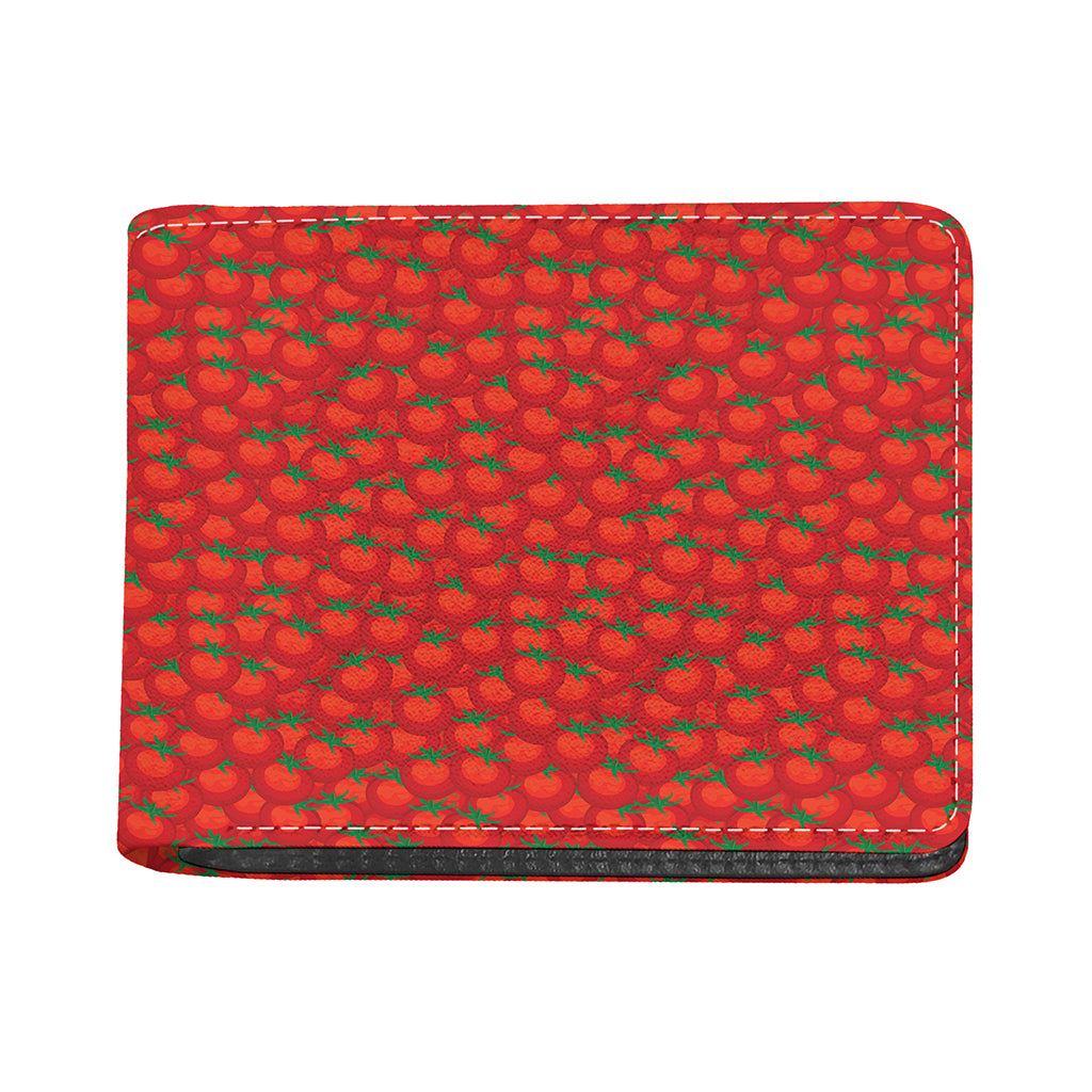 Red Tomatoes Pattern Print Bifold Wallet