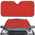 Red Tomatoes Pattern Print Car Windshield Sun Shade