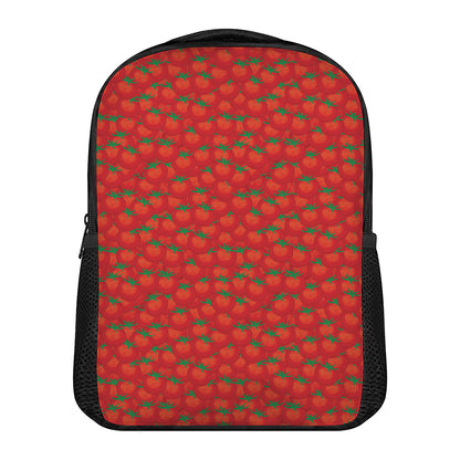 Red Tomatoes Pattern Print Casual Backpack