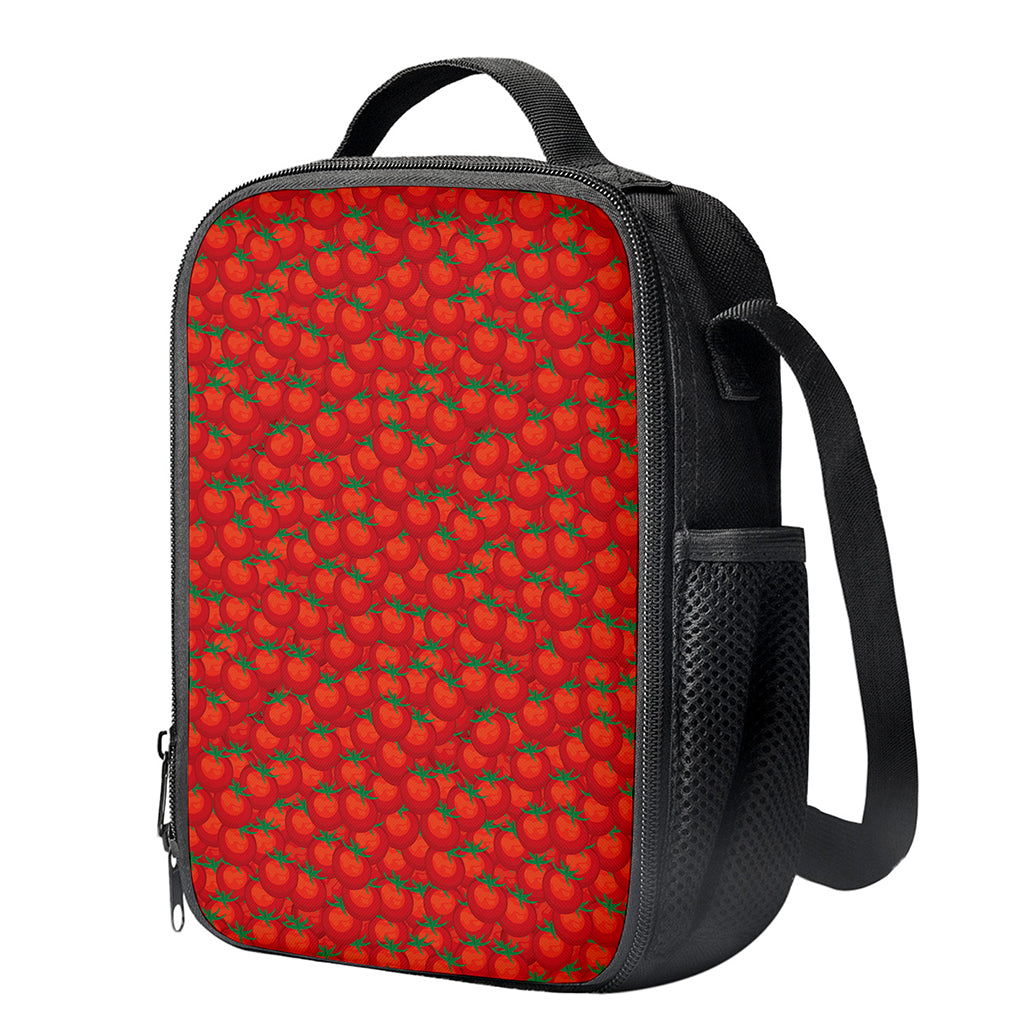 Red Tomatoes Pattern Print Crossbody Lunch Bag