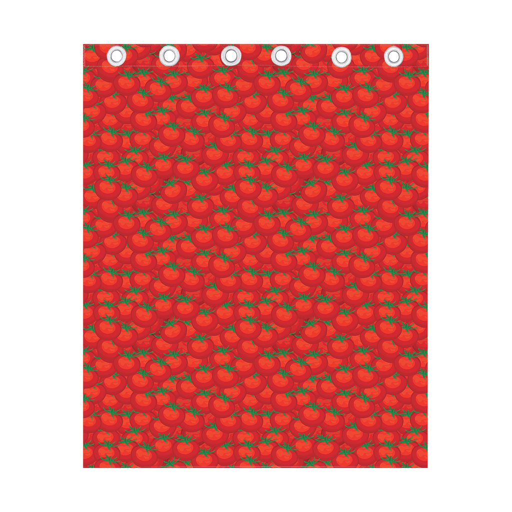 Red Tomatoes Pattern Print Curtain