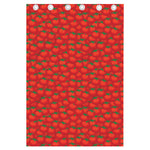 Red Tomatoes Pattern Print Curtain